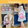 Tulip Sweet Decorative And Folded Design Solid Color Children Bag Shoulder