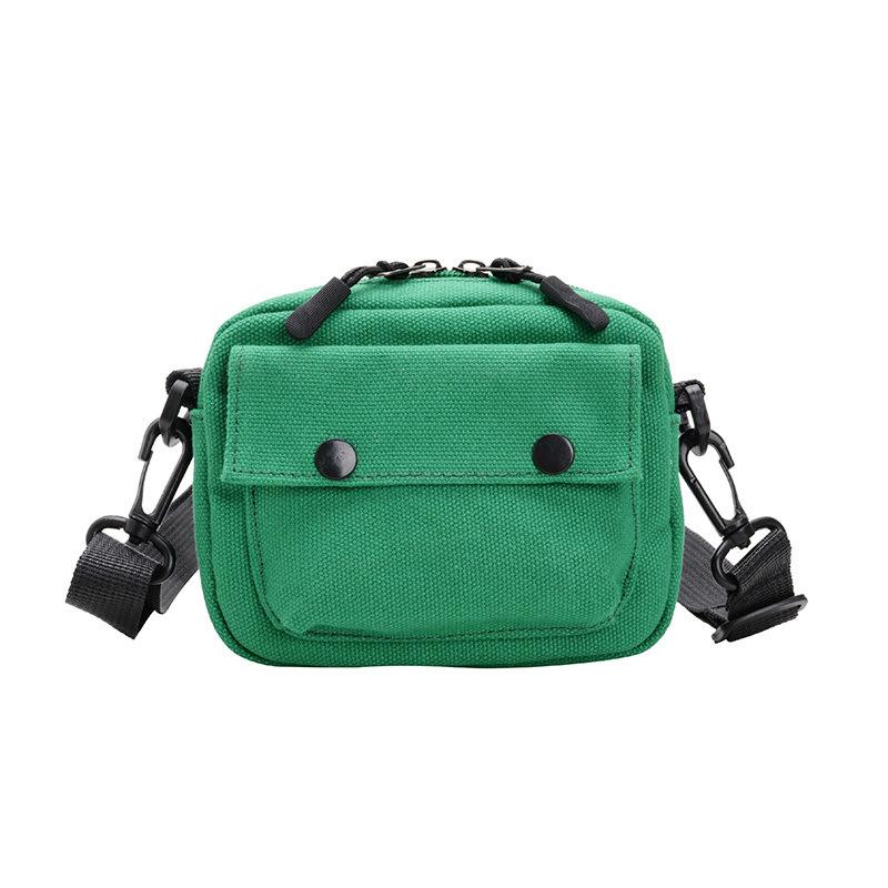 Женская сумка на одно плечо, модная однотонная повседневная сумка, уличная парусиновая сумка с маргариткой, сумка через плечо на молнии, сумка-мессенджер