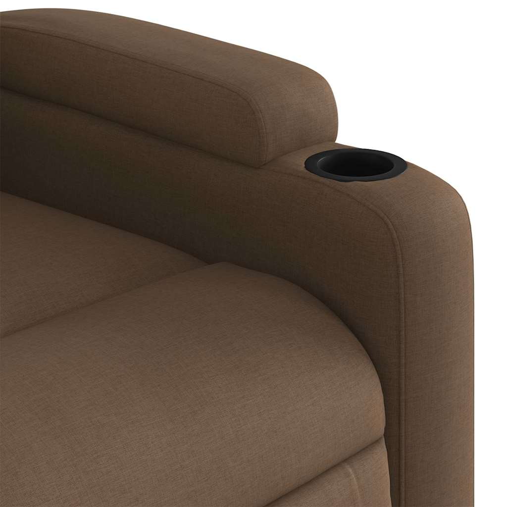 Massage Chair Brown Fabric