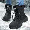 Anti-slip Winter Snow Boots Women Fashion High-top Boots Plush Cotton Shoes Ladies Outdoor Walking Hiking Shoes