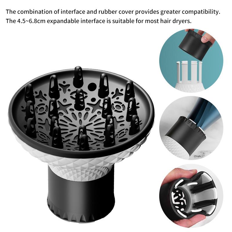 Универсальный фен-диффузор для вьющихся волнистых волос, насадка для фена, насадка для равномерной сушки волос, средство для ухода за волосами