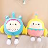 Non-Toxic 35Cm New Transformation Eggman Doll Doll Cross-Dressing Shark Strawberry Eggman Plush Toy Healing Gift Companion Comfort Pillow
