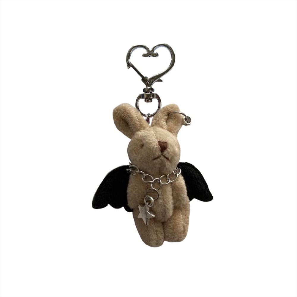 Крылья Звезда Кролик Брелок для Телефона Готика Панк Y2k Шнурок Плюшевый Кролик Брелоки Подвеска для Телефона Корея Ins Цепочка для Мобильного Телефона