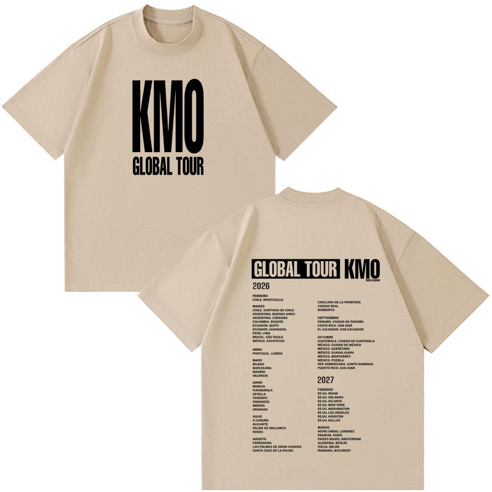 Singer Pablo Alborán Kmo Global Tour 2026 Print Tees Men Women Hiphop Tshirts Shortsleeved Loose Harajuku TShirts Streetwear