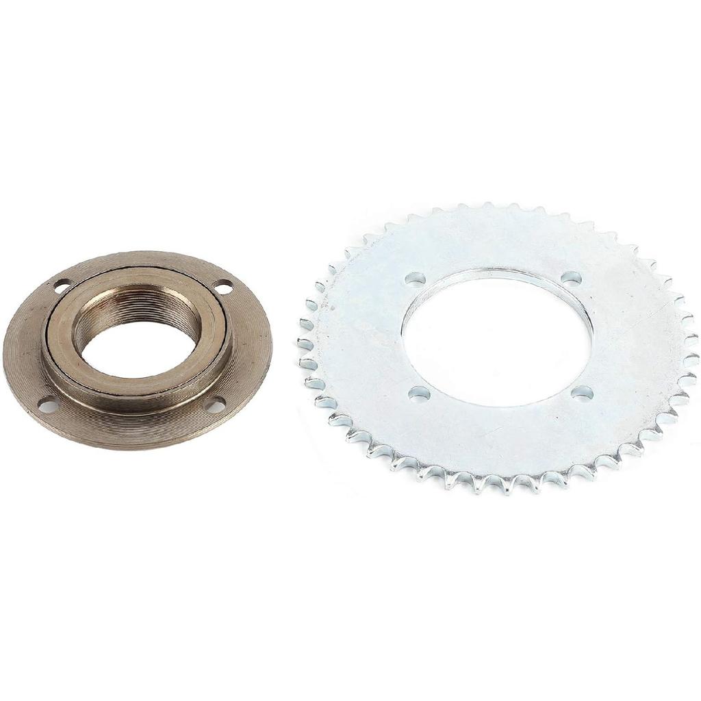 78mm OD 4 Hole Toothless Flywheel T8F 44T 54mm Rear Chain Sprocket Steel Alloy T8F Roller Sprocket Fits for Mini Pocket Gas Scooter ATV