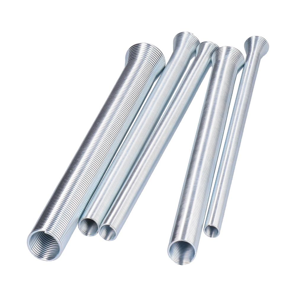 5 Pcs 1/4, 5/16, 3/8, 1/2, 5/8 Inch Spring Tubing Benders Kit Plumbing and Metalworking