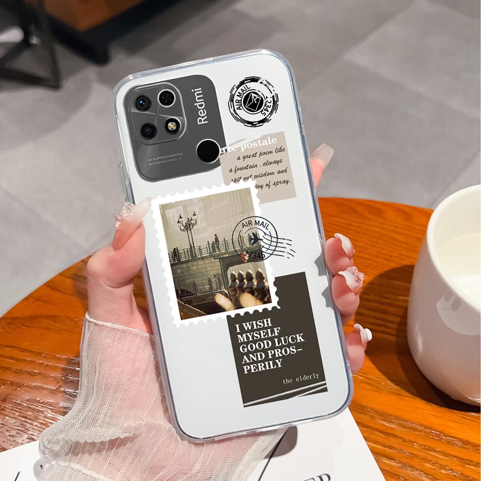 Covers For Redmi 10C Case Stylish Fun Soft Transparent Slim Silicone Anti Drop Phone Shell For Xiaomi Redmi 10 C Bumper Fundas
