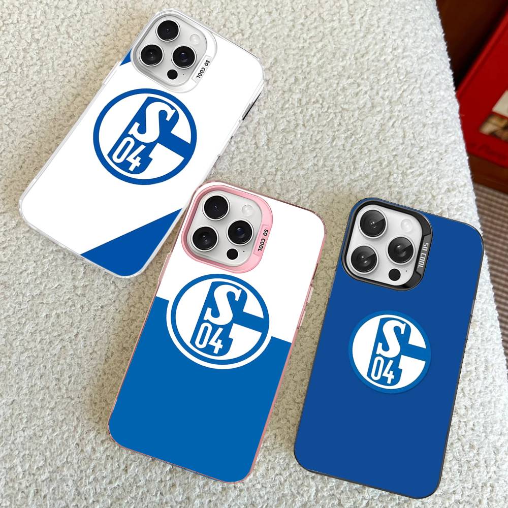 Чехлы для телефона S-Schalke 04 для iPhone 17 16 15 14 13 12 11 Plus Pro Max Цветной чехол