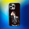 J-Junior H Певец  ROCK Чехол для телефона iPhone 16,15,14,13,12,11,Mini,Pro,SE,MAX Белый Матовый Ударопрочный Чехол