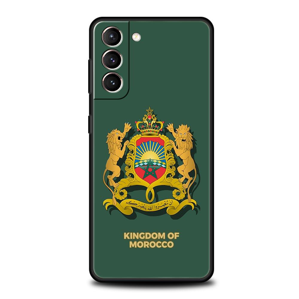 Чехол для мобильного телефона Марокканский флаг Паспорт Марокко Узор Чехол для телефона Для Samsung Galaxy S26 S25 S24 S23 S22 Ultra S21 FE 5G Чехол