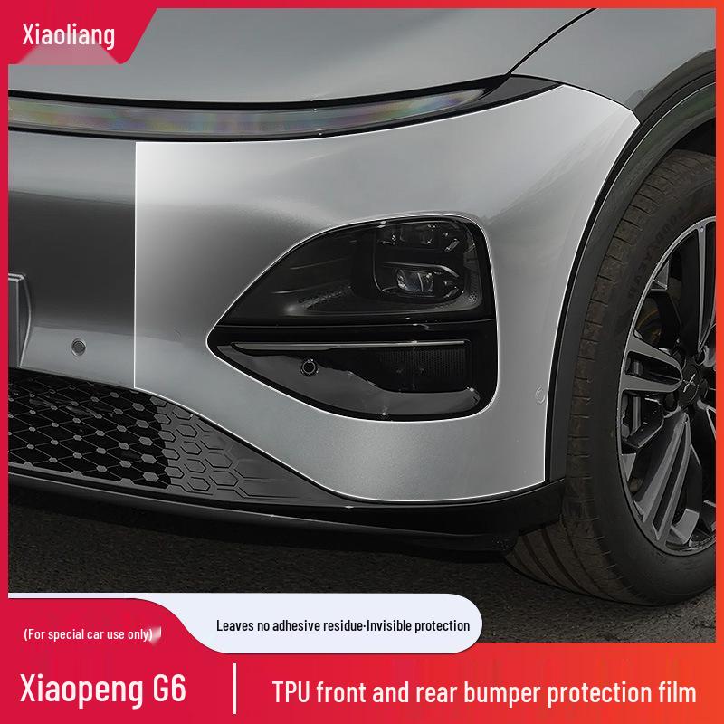 XPeng G6 Invisible Body Wrap: Anti-Scratch TPU Film for Front & Rear Bumpers, Pre-Cut & Transparent