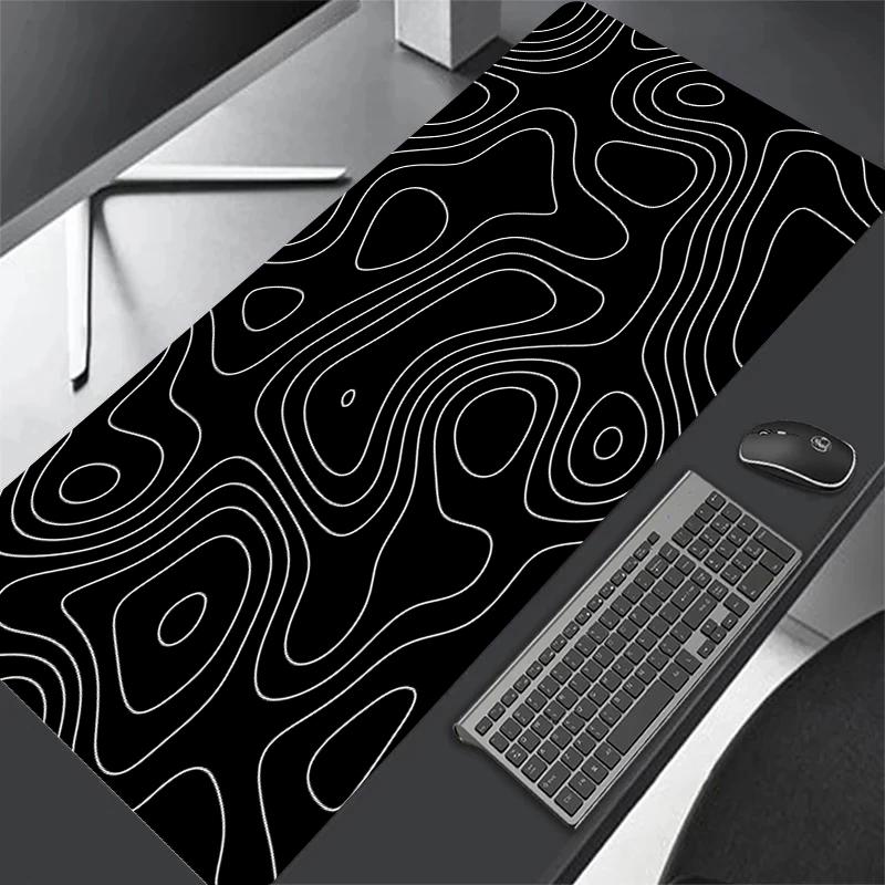 Большой игровой коврик для мыши XXL Strata Liquid Deskmat Нескользящий резиновый коврик для игровой мыши Коврики для клавиатуры компьютера Большой 90x40 см Коврик для мыши