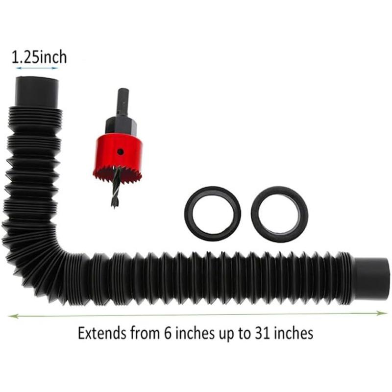 Rain Barrel Hose Connector Kit 2 Water Bucket Linking Kit Rain Barrel Diverter for Home Garden Outdoor Chores