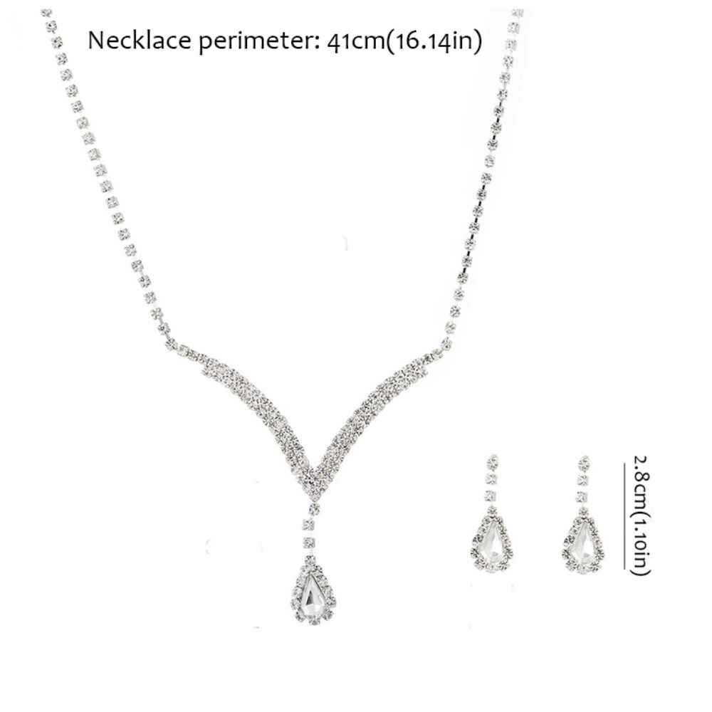 Изысканные женские серьги-капли в корейском стиле, серьги с кристаллами, свадебный комплект украшений