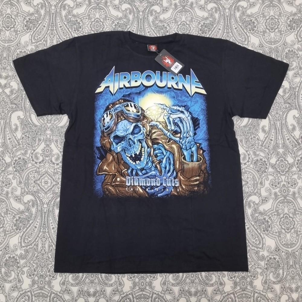 Airbourne Diamond Cuts Альбом Футболка Графическая Новая Концертный Тур