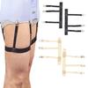 1Pair, Men, Lady, Elastic Shirt Garter, Uniform Stays Holders, Non-Slip Locking Clamp,Shirt Stays Belt