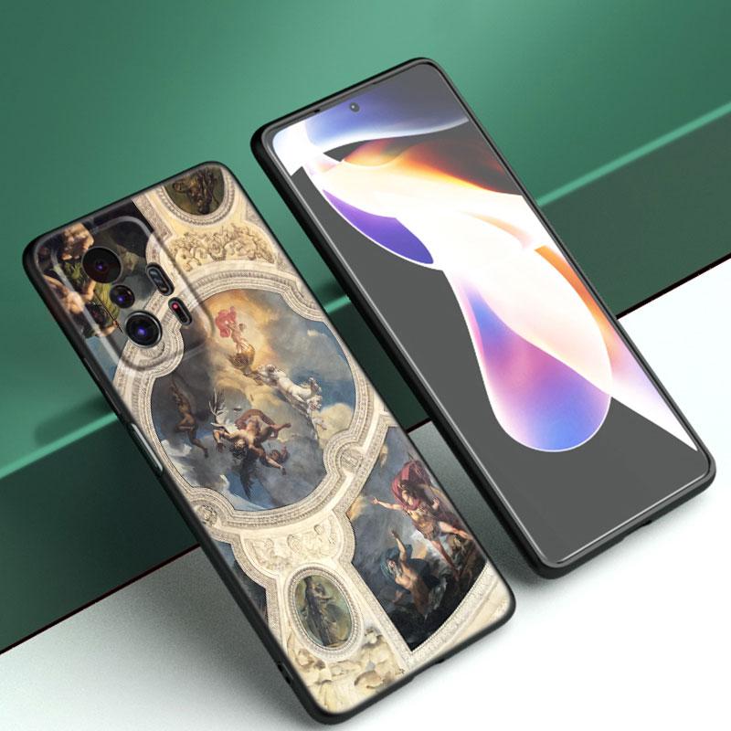 Чехол для телефона Michelangelo Adam Fresco Art для Xiaomi Mi A2 8 9 SE Note 10 10T 11 12 Lite 9T 11T 12S 12T Pro A3 6X 12X, черный чехол