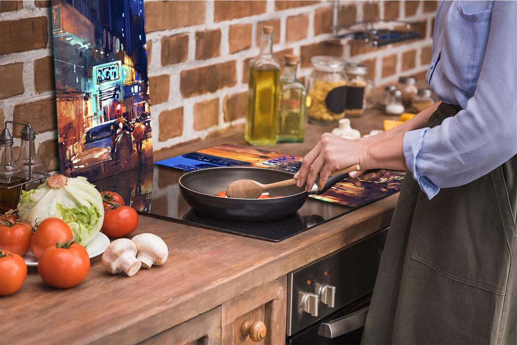 GLASS CUTTING BOARD 2x 30x52 PICTURE