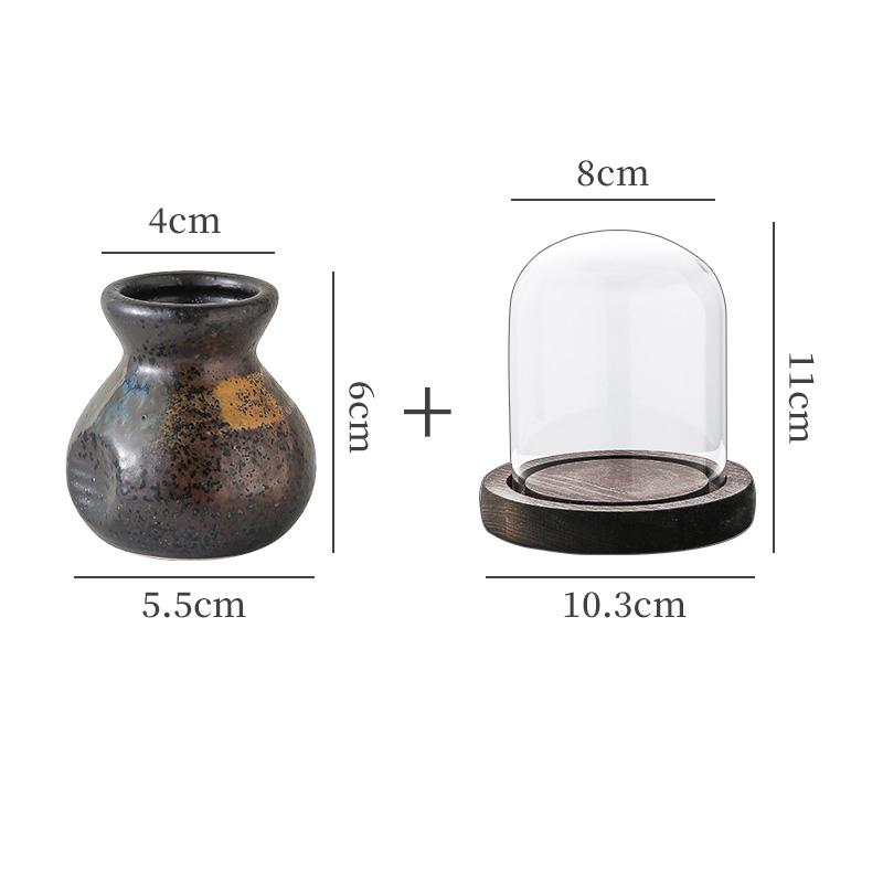 Высококачественная керамическая коробка для зубочисток, ретро-контейнер для хранения ватных палочек, стеклянная крышка, простой домашний кухонный настольный держатель для зубочисток, диспенсеры