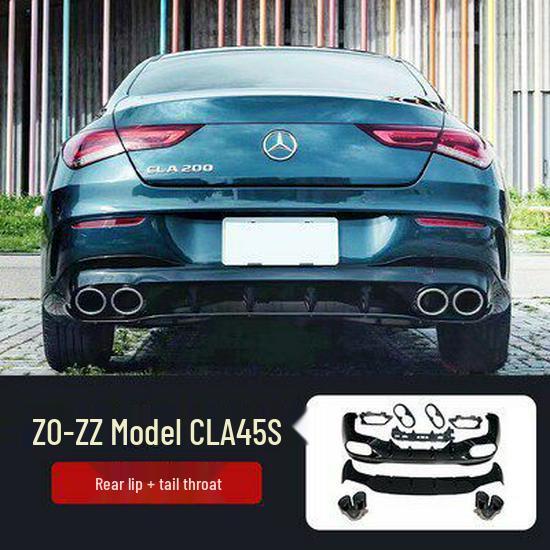 Комплект обвеса из углеродного волокна для Mercedes-Benz W118 CLA220/CLA45: Передний сплиттер, Пороги, Задний диффузор, Спойлер.