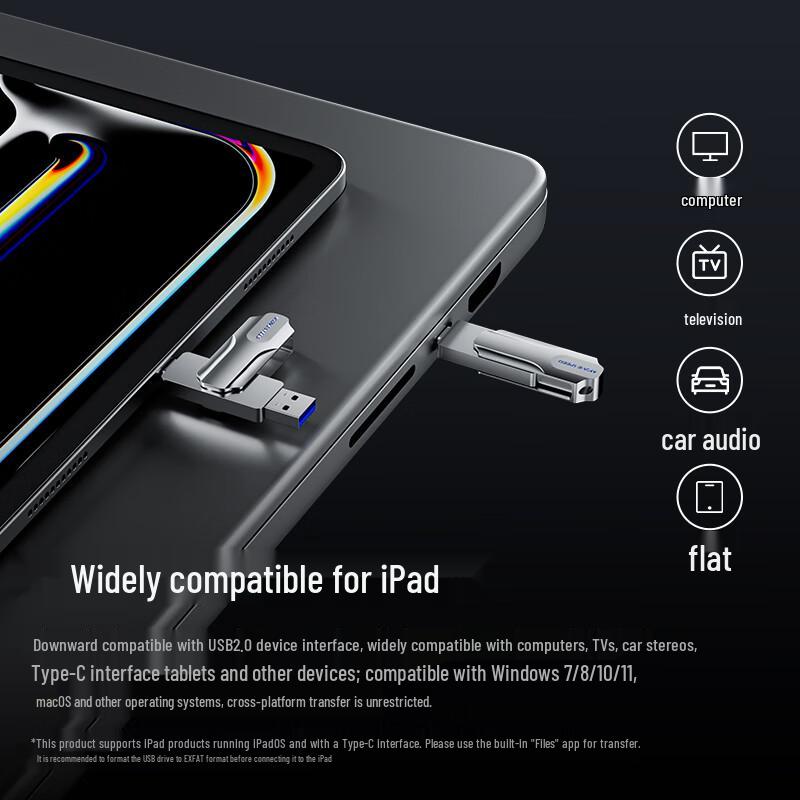 MOVE SPEED Флеш-накопитель USB с двойным интерфейсом для мобильных устройств и ПК