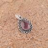 Pear Purple Cat'S Eye Stone Mother Gift Unique Boho Pendant Jewelry 925 Silver PP-26-39