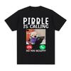 Pibble Is Calling Do You Accert Meme T Shirt Funny Dog Graphic T-shirts Men Women Clothing Casual Runge Streetwear Novelty Tops