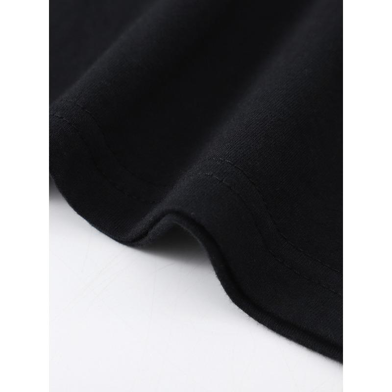 Европейские размеры Мужская графическая футболка из конопли, Глянцевая дышащая ткань, Классический крой, Короткий рукав, Машинная стирка, Повседневная одежда для любого сезона