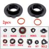 2Pcs Car LED Headlight Bulb Adapter Holder Base Sockets Retainer for H1 H3 H4 H7 H11 H13 9004 9005 9006 9007