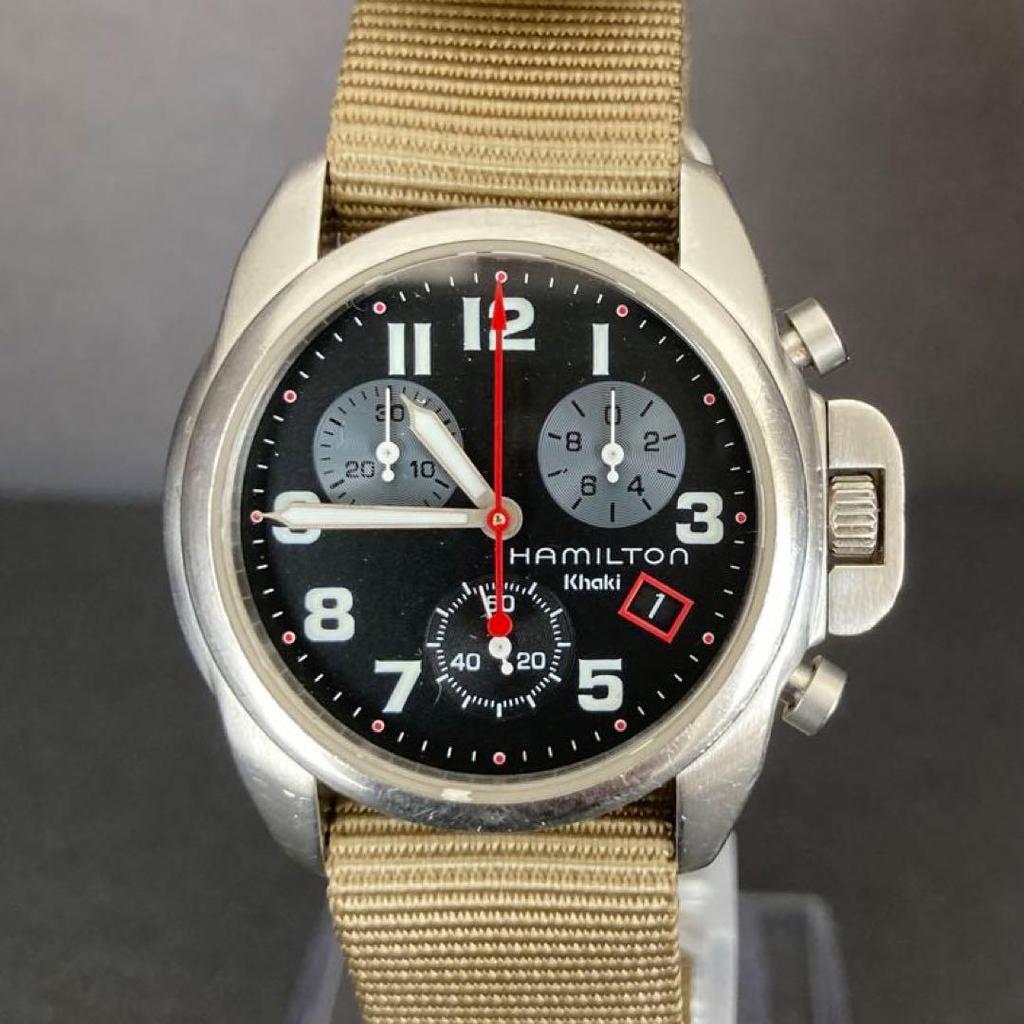 Used Hamilton Khaki Action Chrono Small Rare Listing