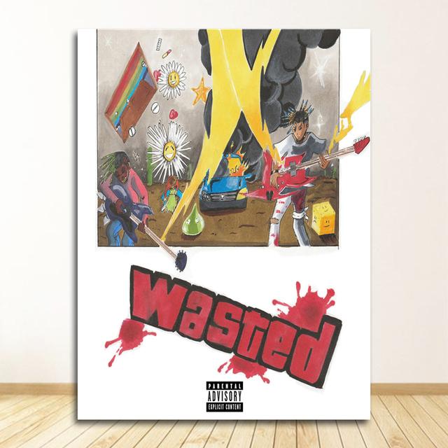 Juice Wrld Death Race for Love горячий альбом рэп хип-хоп музыка звезда искусство холст картина плакат настенный домашний декор Quadro Cuadros без рамки