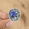 Натуральный лазурит ручной работы кольцо с несколькими камнями ювелирное изделие серебро 925 пробы
