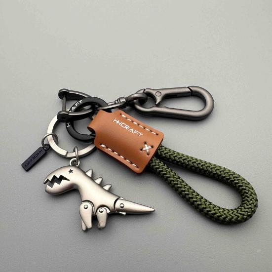 Yousheng Dinosaur Charm Keychain Zinc Alloy Animal Keyring Keys Backpacks Handbags Keychain Stylish Accessories