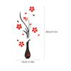 DIY Vase Flower Tree Crystal Arcylic 3D Wall Stickers Decal Home Decor