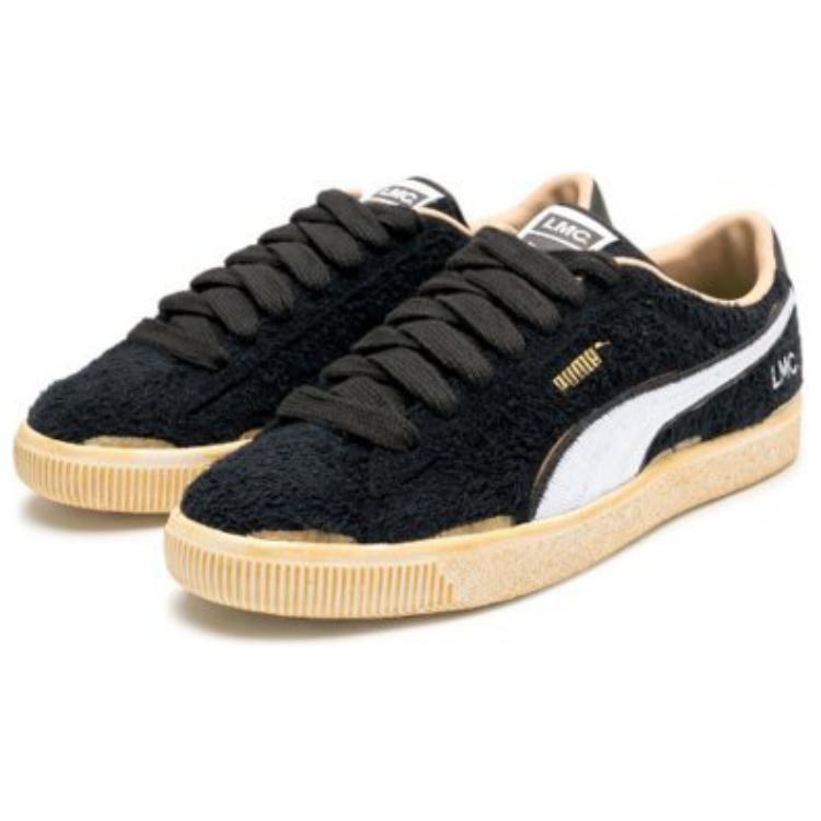 Puma Lmc X Замшевые Кроссовки Vtg Низкие Мужские Кроссовки Черно-Белые 394817-03