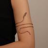 Retro Snake-Shaped Alloy Bracelet: Fashionable Twisted Animal Armlet & Cuff