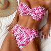 2025 Европейский и американский принт Женский сексуальный купальник бикини для пляжа и горячего источника