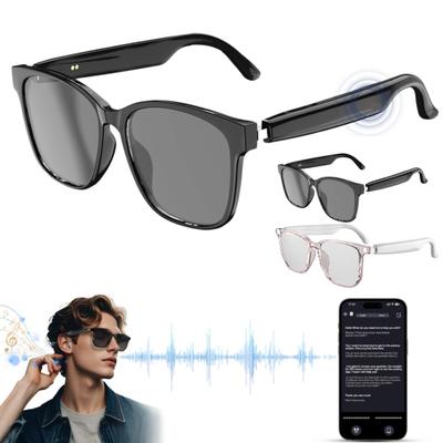Умные очки с ИИ, перезаряжаемые, совместимые с Bluetooth, очки для перевода на 144 языка, многофункциональные умные очки