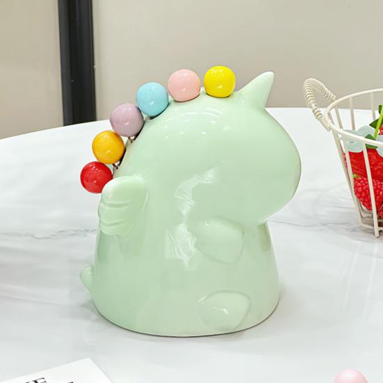 Вилка для фруктов с банкой для хранения, десертные вилки из нержавеющей стали, вилки для салатов, керамические столовые приборы, милые украшения для стола для дома, кафе, ресторана