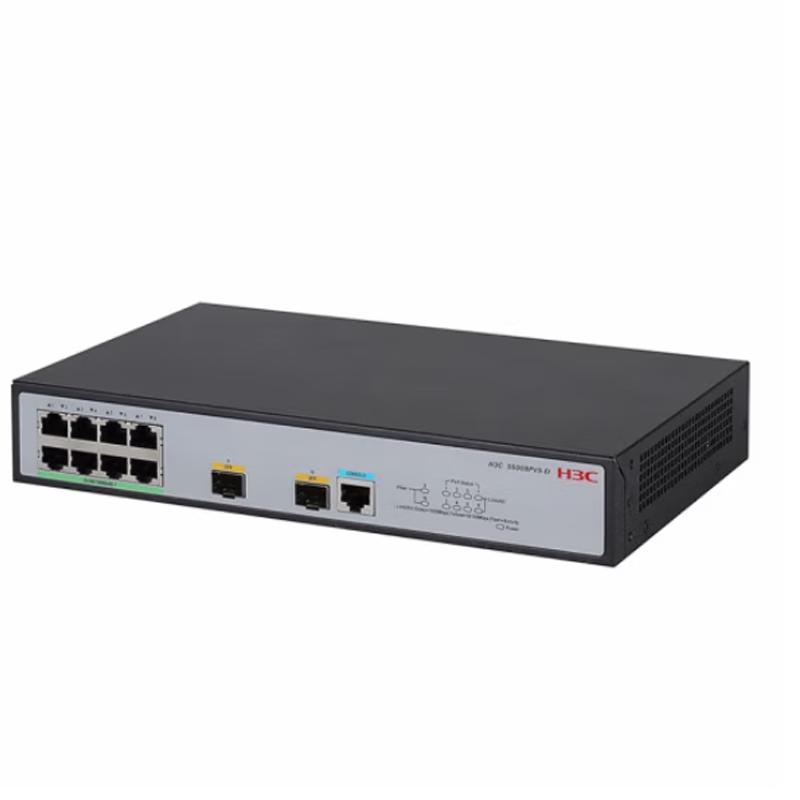 H3C S5008PV5-EI-HPWR 8-Port Gigabit PoE Managed Switch