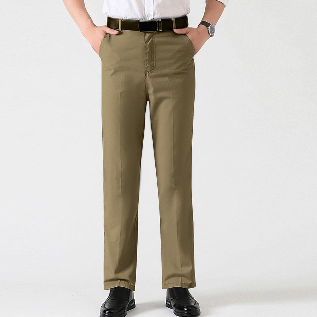 Мужские брюки Business Casual, узкие, прямые, мужские повседневные брюки