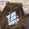Толстовка с капюшоном оверсайз в американском стиле с принтом Jeanswest