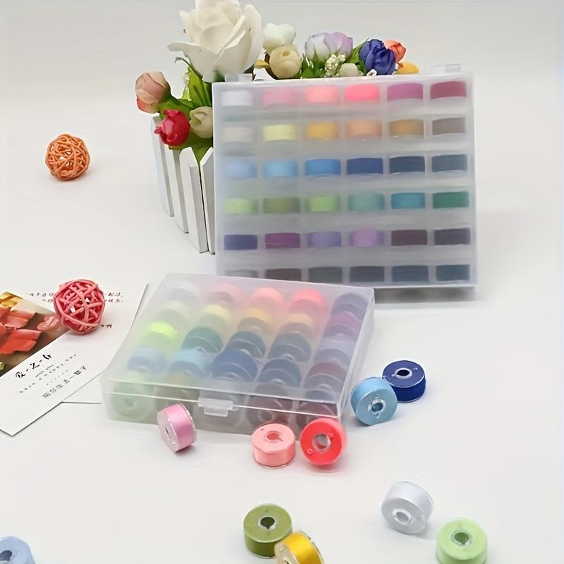 Pre-Wound Bobbins Thread Set for Hand,Machine Sewing,Portable Embroidery Sewing Supplies for Sewing Enthusiasts & Crafters for DIY Projects Embroidery