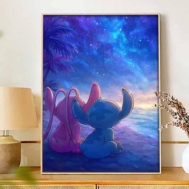 Disney Алмазная живопись 5D Сделай сам Ангел Стежок Алмазная живопись Искусство Алмазная живопись Набор Подарок для взрослых/новичков Идея для творчества Декор для дома