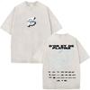 French Rapper Jul Vintage Acid Washed T Shirt Mens Women Clothing Cotton Loose Tshirt Fashion Short Sleeve Tshirts Streetwear