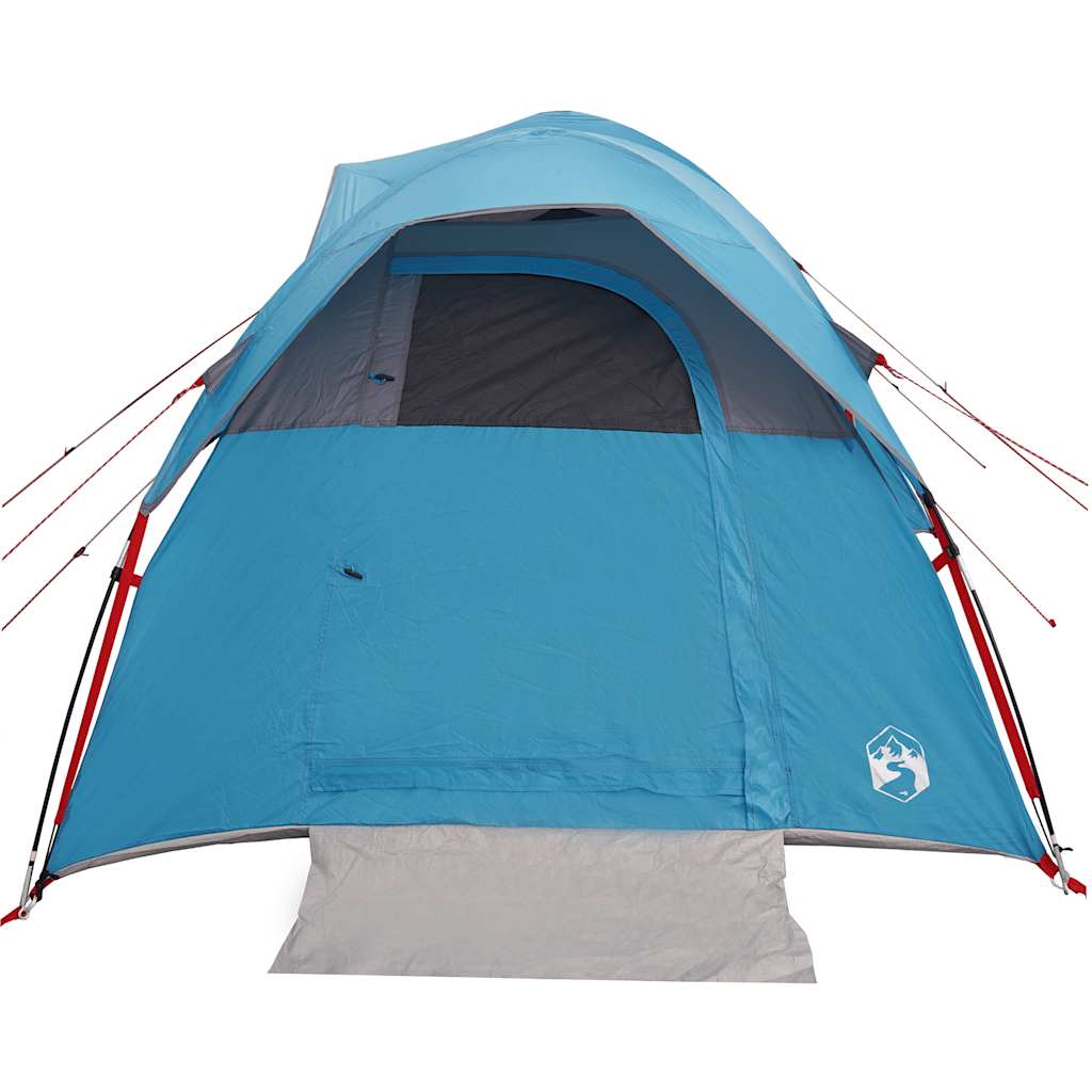 5 Person Camping Tent Blue Waterproof