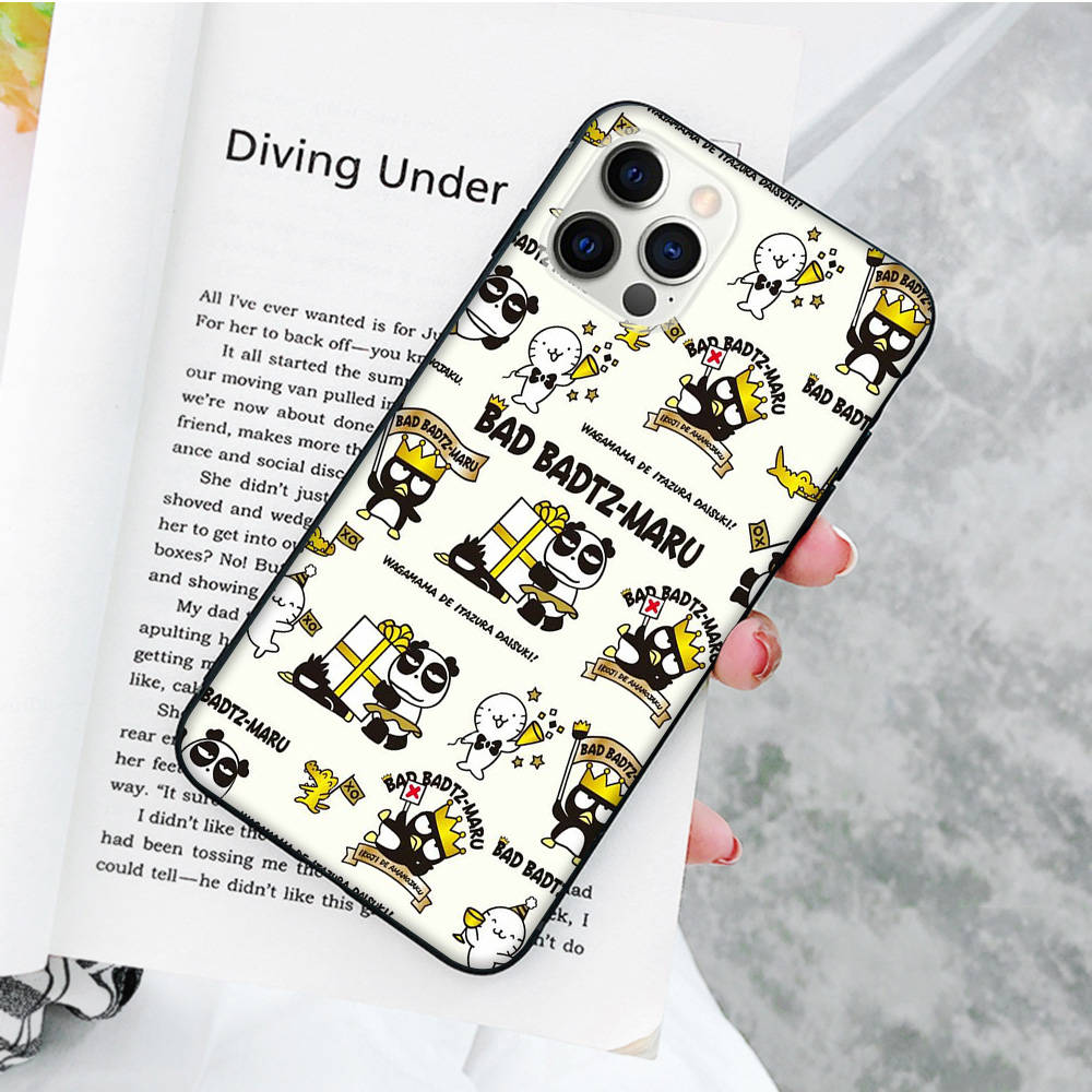 Черный чехол JZ14 Bad badtz-Maru для OPPO Reno 8 6 5 4 Pro Plus Find X3 A17 A3 A31 A38 A40 A53 A54 A55 A74 A76 A78 A77 A80 A94 A95 A96 Lite