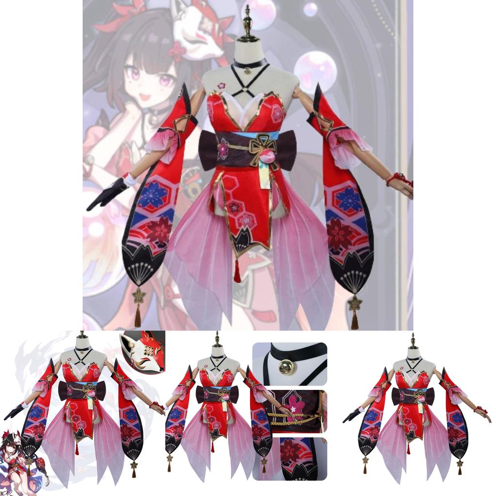 Japanese And Korean Casual Style Fireworks Cosplay Costume Polyester Fabric Xs-xxxl Sizes