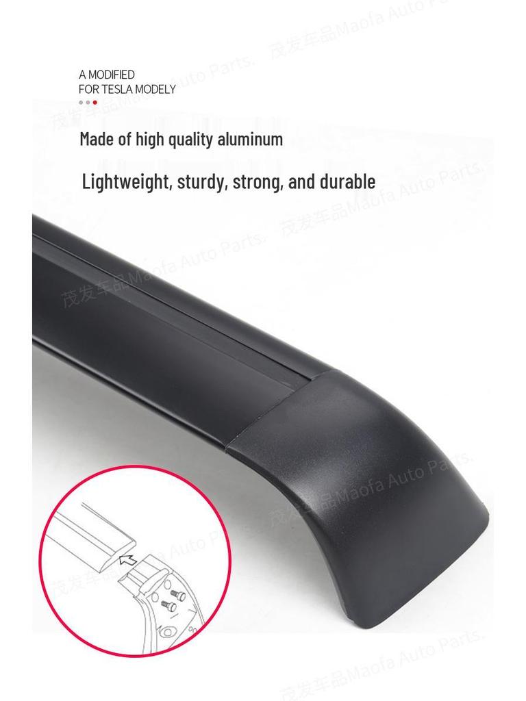 Поперечины для багажа с замком Tesla Model Y - Алюминиевая стойка для перевозки и Мод-аксессуары