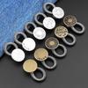 10Pcs Trousers Pants Stretch Waist Extension Metal Elastic Jeans Button Universal Spring Button